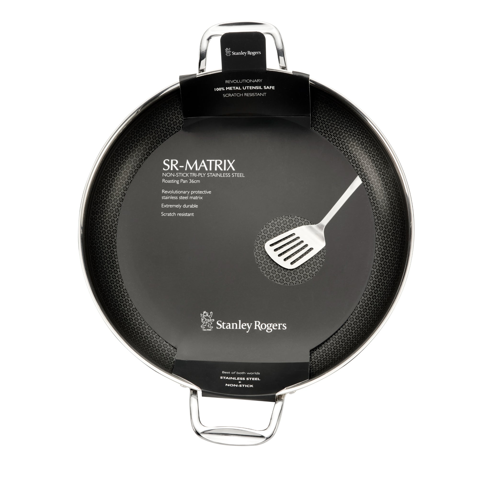 Stanley Rogers  Matrix 36cm Roasting Pan-Silver