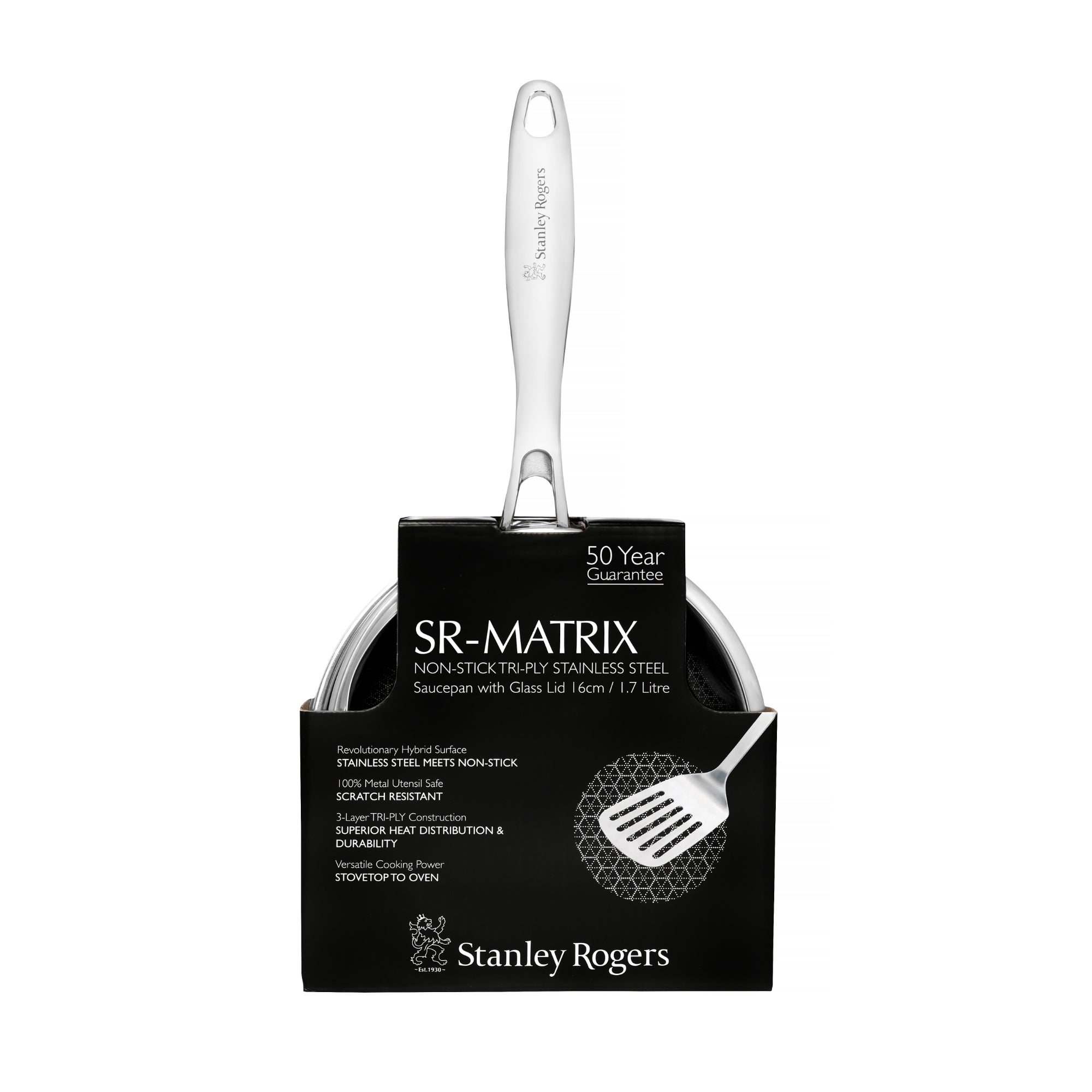 Stanley Rogers 16cm Matrix Saucepan - Silver