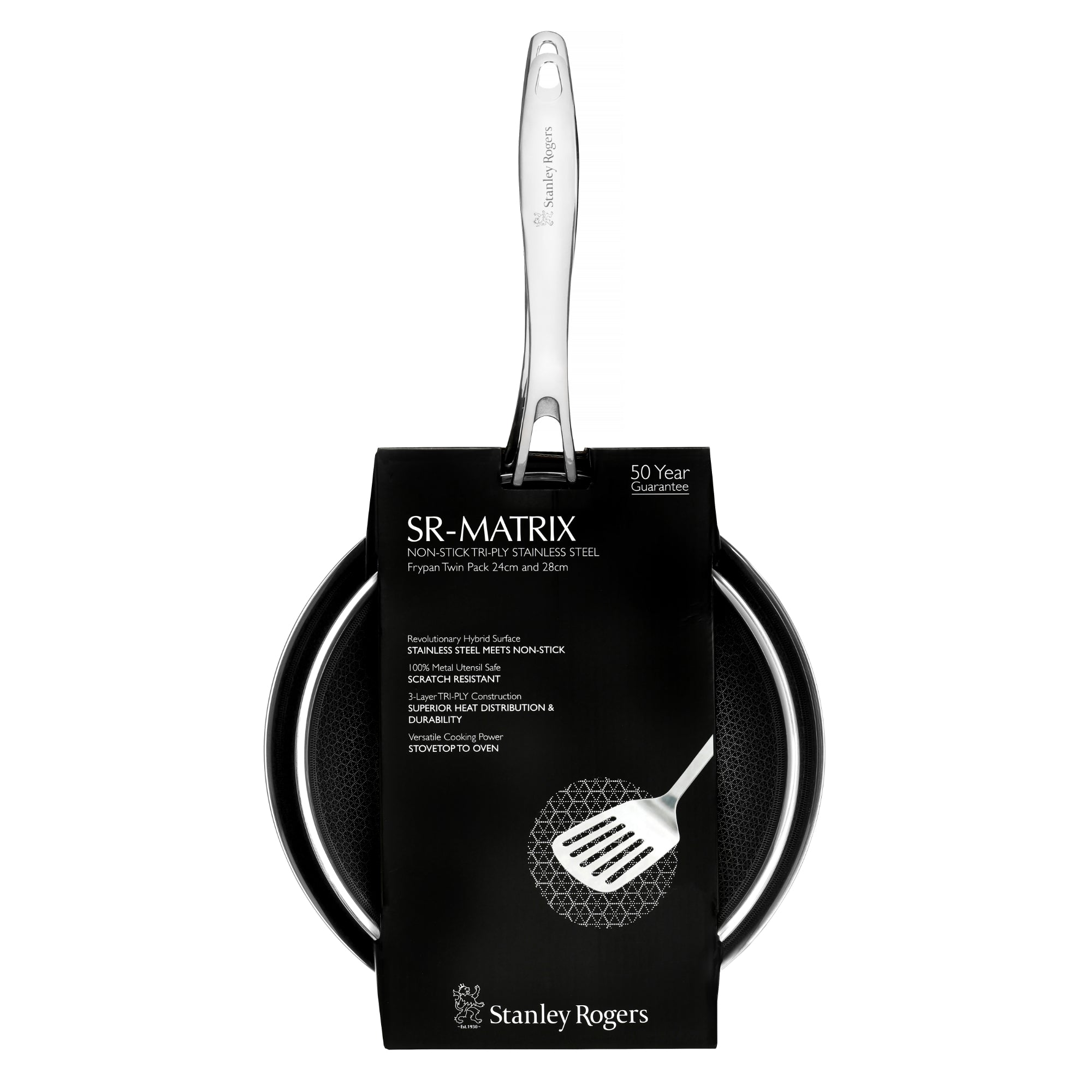 Stanley Rogers Matrix 2 Piece Frypan Set - Silver