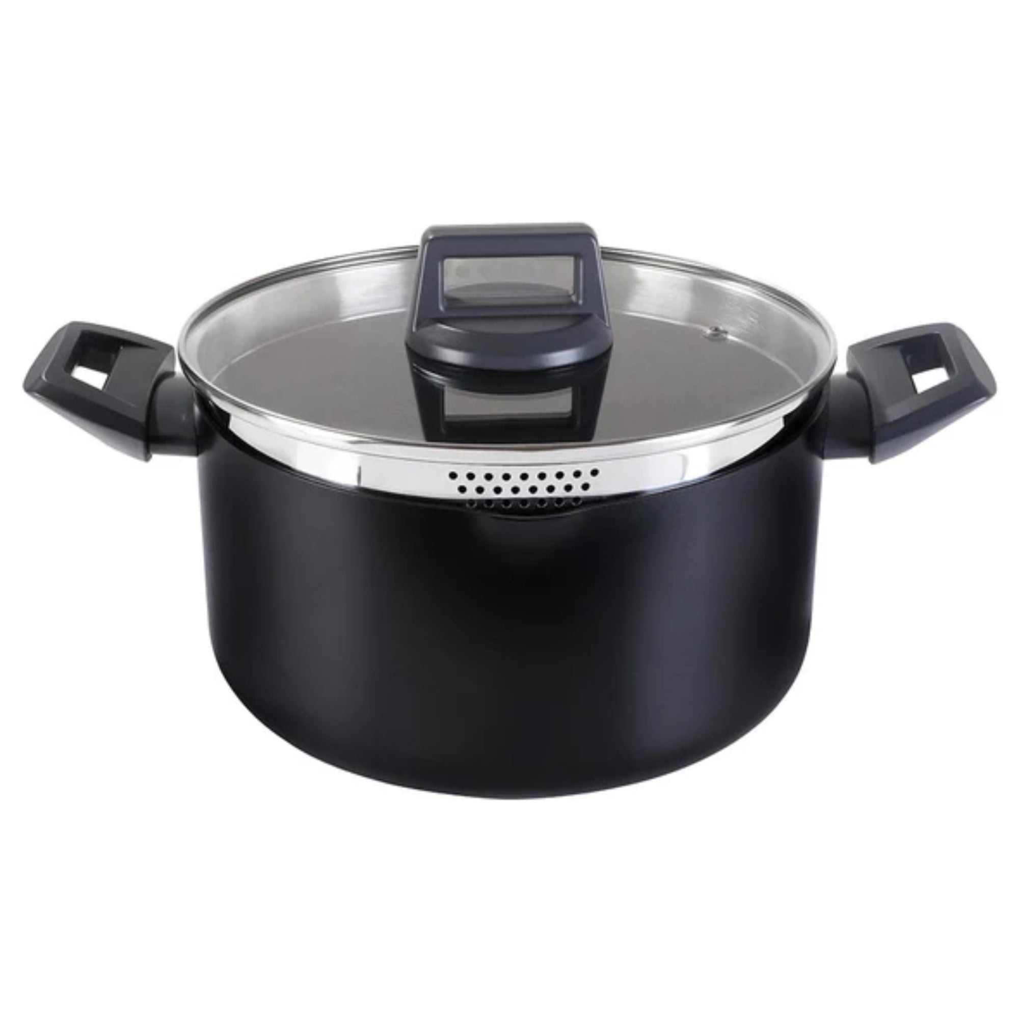 Stanley Rogers Statement Ceramic Non-Stick 5 Piece Cookware Set - Black/Grey