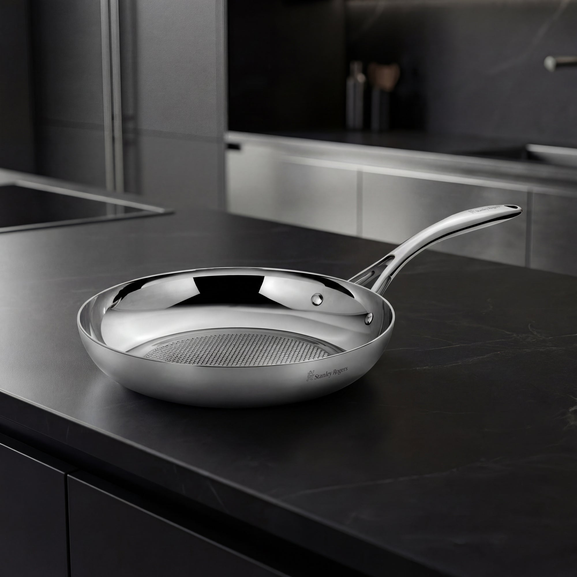 Stanley Rogers Helix 24cm Frypan - Silver