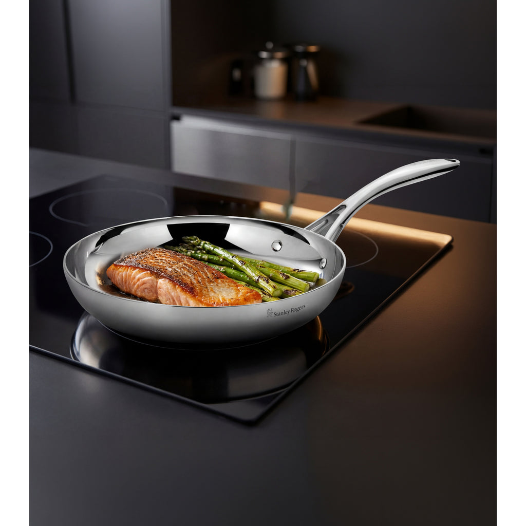 Stanley Rogers Helix 24cm Frypan - Silver