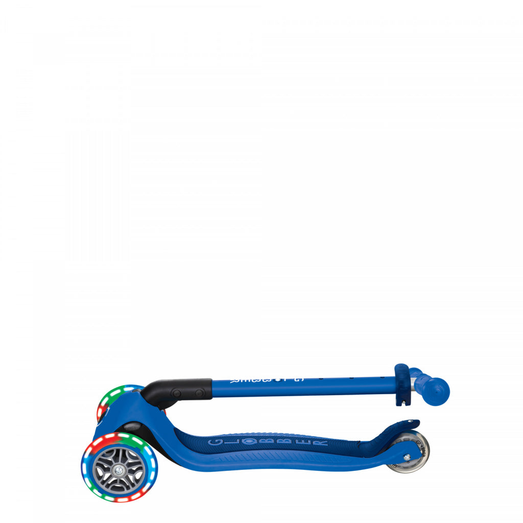 Globber Primo Foldable Lights with Anodized T-bar - Navy Blue