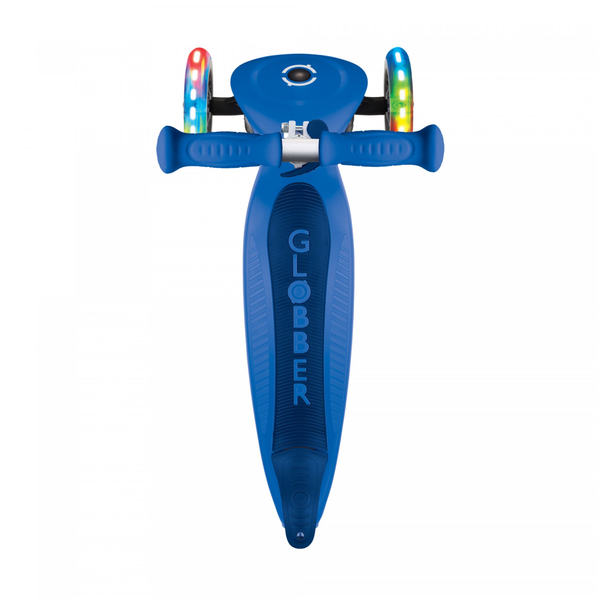 Globber Primo Foldable Lights with Anodized T-bar - Navy Blue