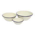 Wiltshire Enamel Mixing 3 Piece Bowl Set - Blue