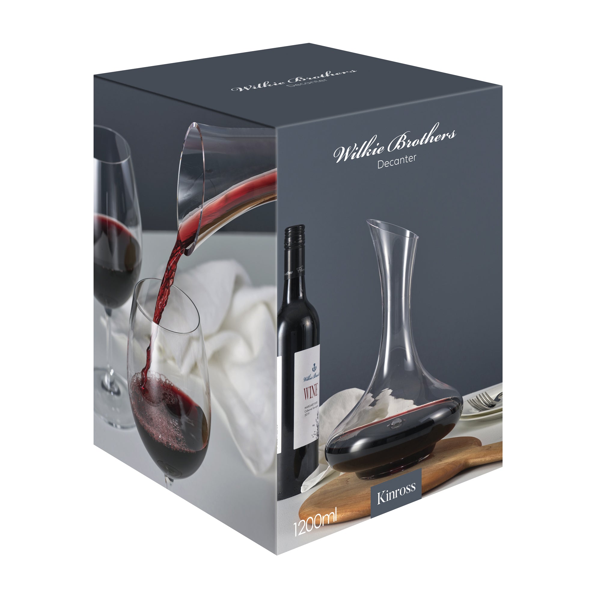 Wilkie Brothers Kinross 1.2L Decanter - Clear
