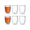 Bodum 4559-10-12 Medium 355ml Pavina Double Wall 6pc Glass Set  Clear