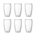 Bodum Pavina Double Wall 450ml Large Glass 6 Piece Set