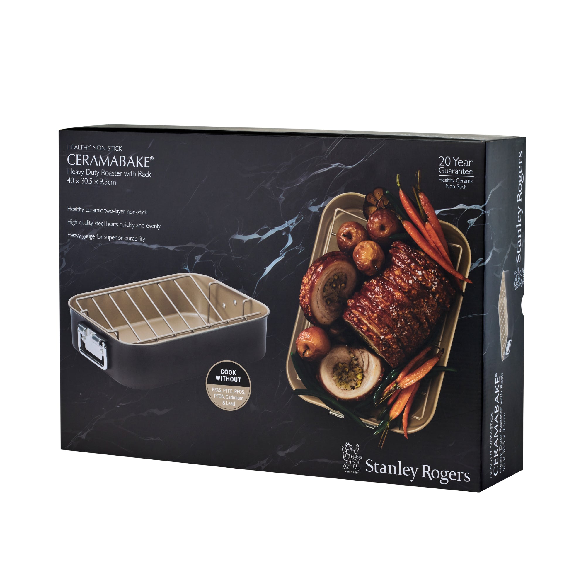 Stanley Rogers Ceramabake Heavy Duty Roaster with Rack