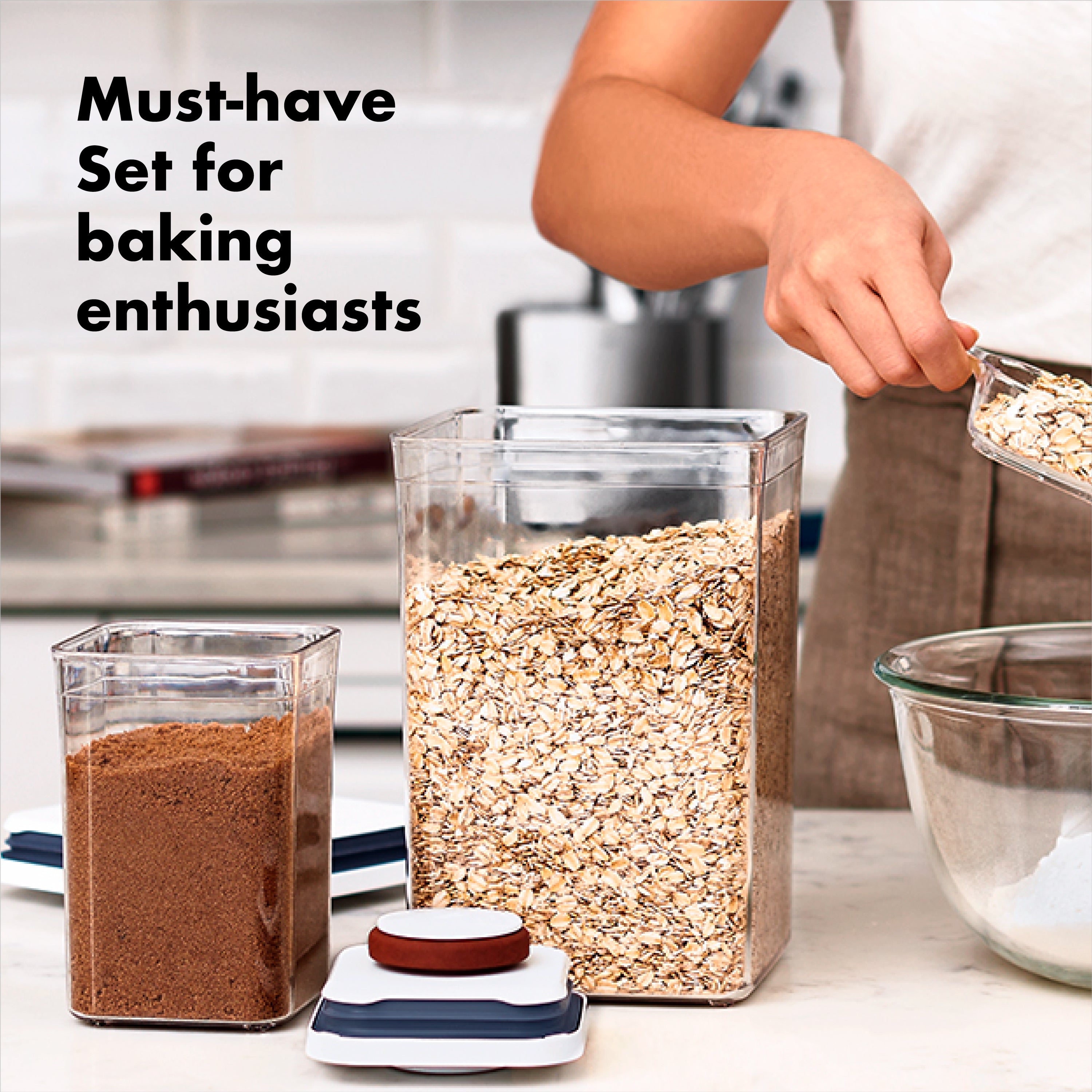 OXO POP 8 Piece Baking Essentials Container Set