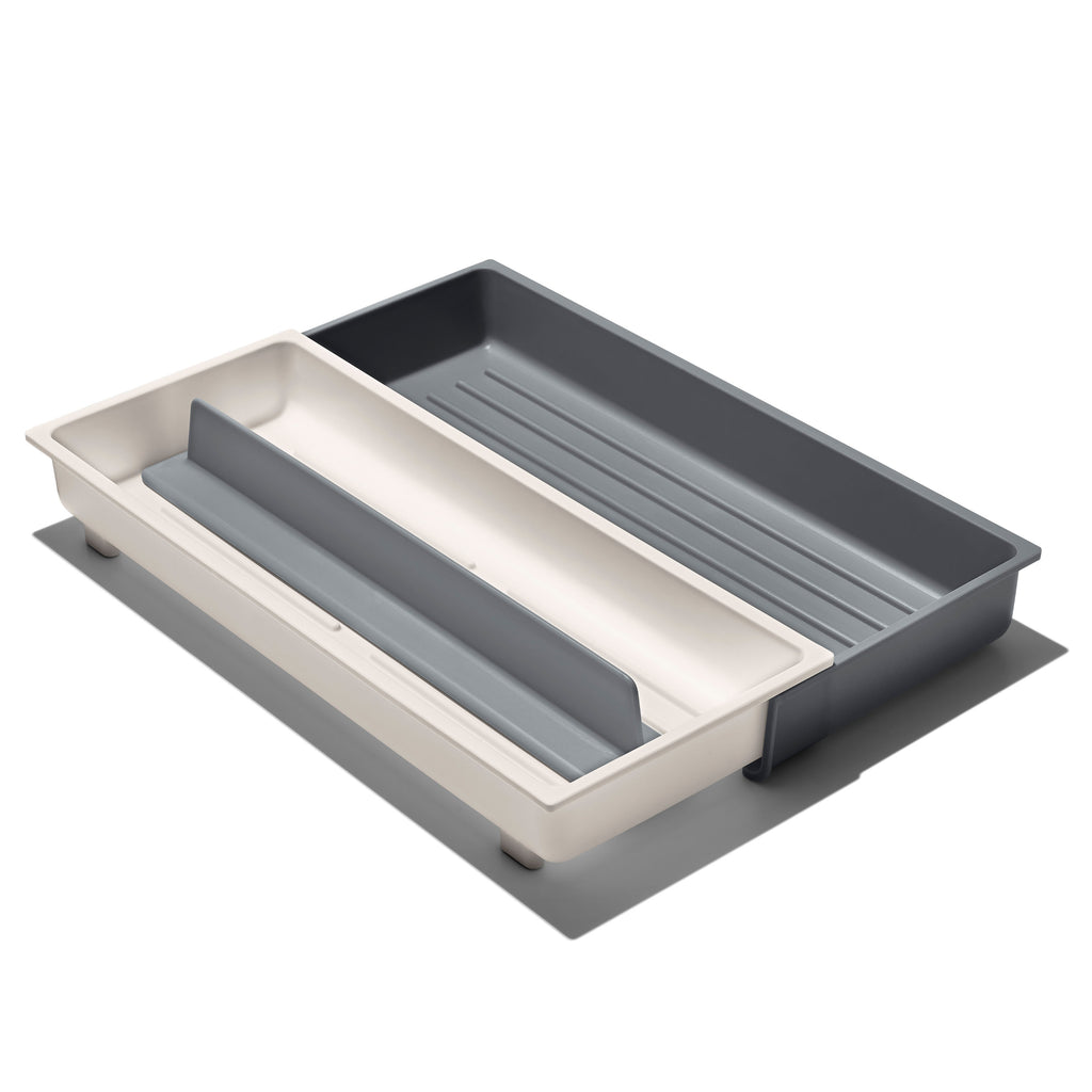 OXO Expandable Long Tool Organiser 2 Piece Set - White/Grey
