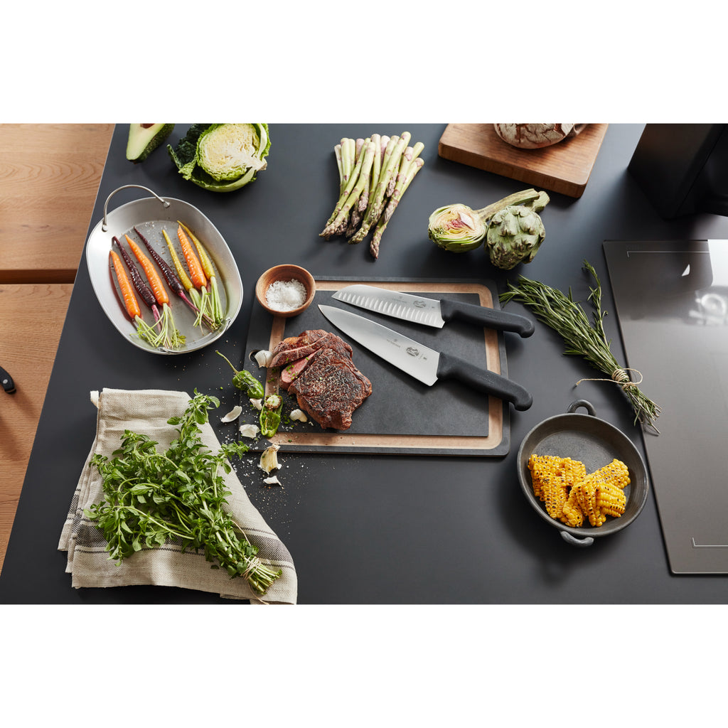 Victorinox Santoku Knife 17cm Fibrox - Black