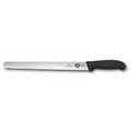 Victorinox Slicing Knife, 30cm Round Wavy Edge, Fibrox - Black