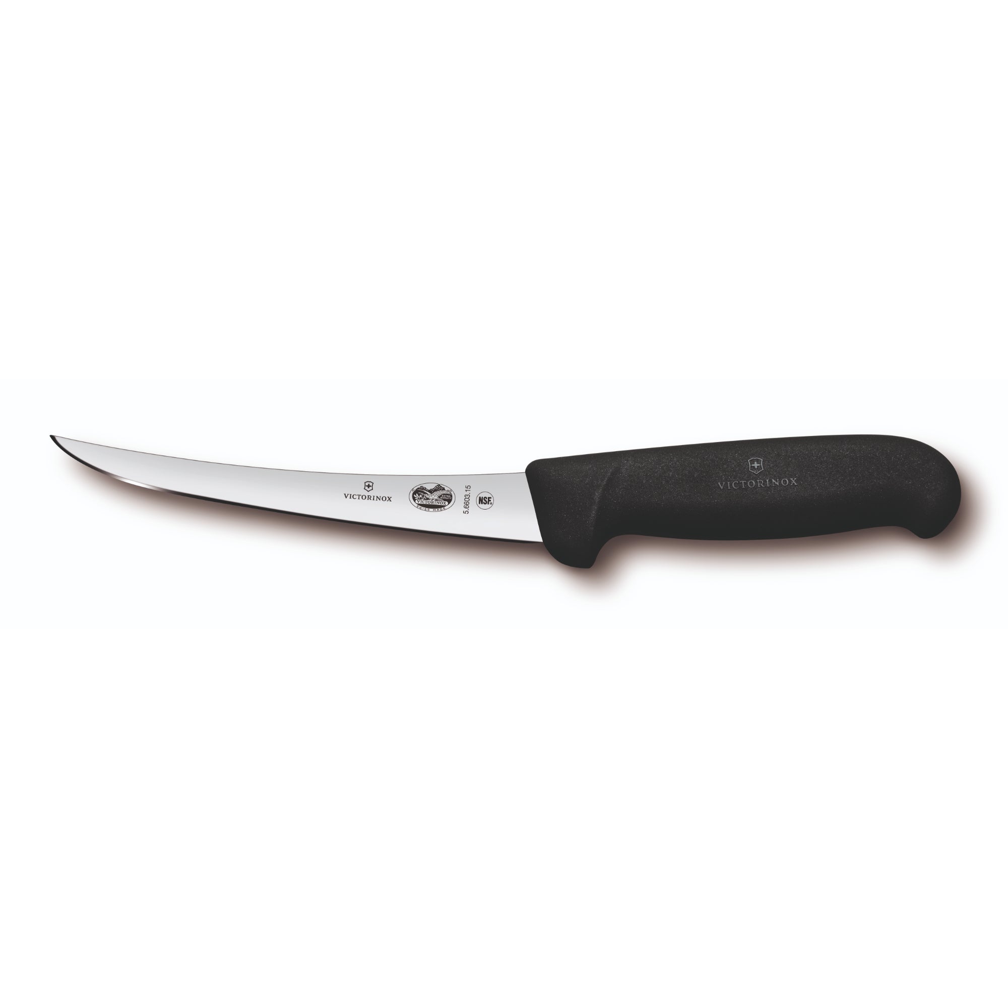 Victorinox Fibrox Boning Knife, 15cm, Curved-5.6603.15
