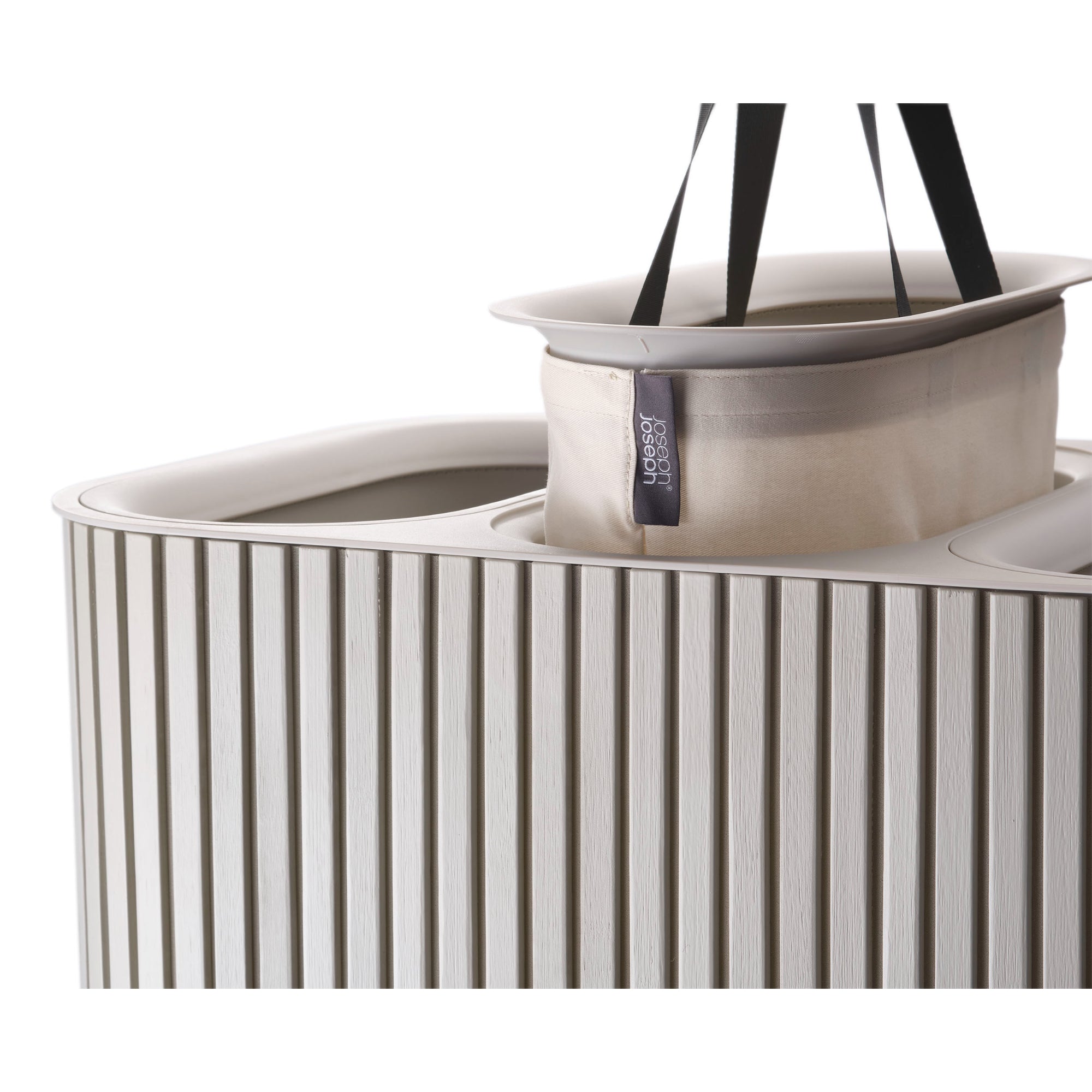 Joseph Joseph Tota Trio Luxe 90L Laundry Basket - Ecru