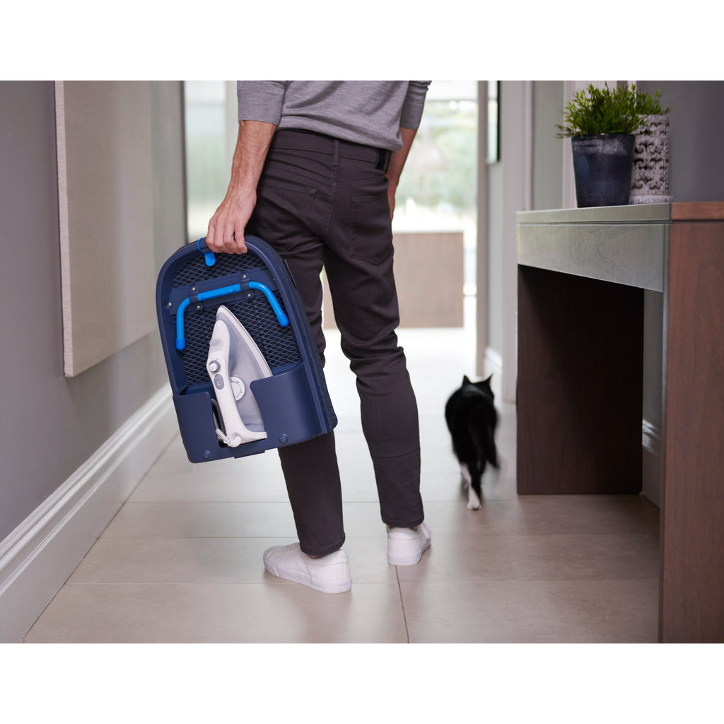 Joseph Joseph Pocket Plus Folding Table-top Ironing Board - Blue