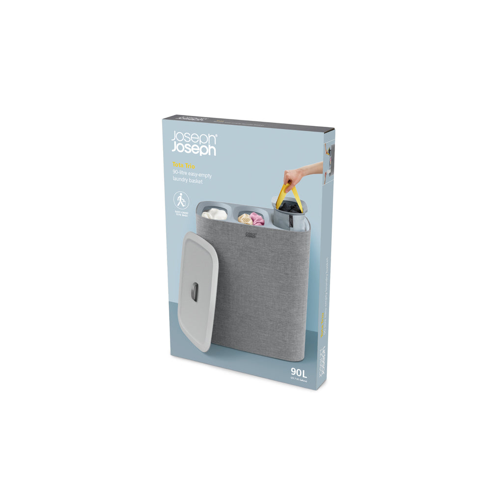 Joseph Joseph Tota Trio 90L Laundry Basket - Grey