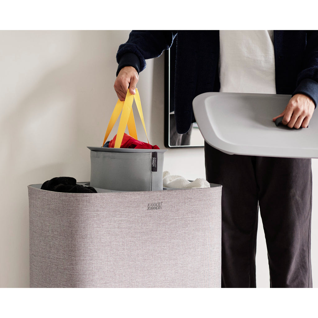 Joseph Joseph Tota Trio 90L Laundry Basket - Grey