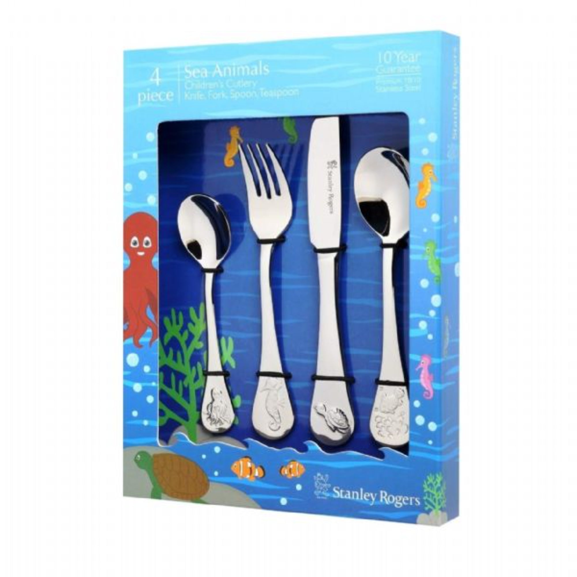 Stanley Rogers Children's Cutlery 4 Piece Set - Sea Animals