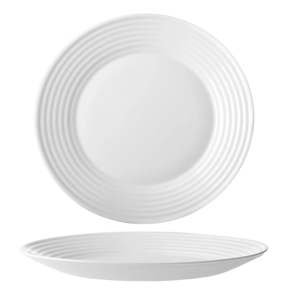 Wiltshire Pearl Ripple 12 Piece Glass Dinner Set - White
