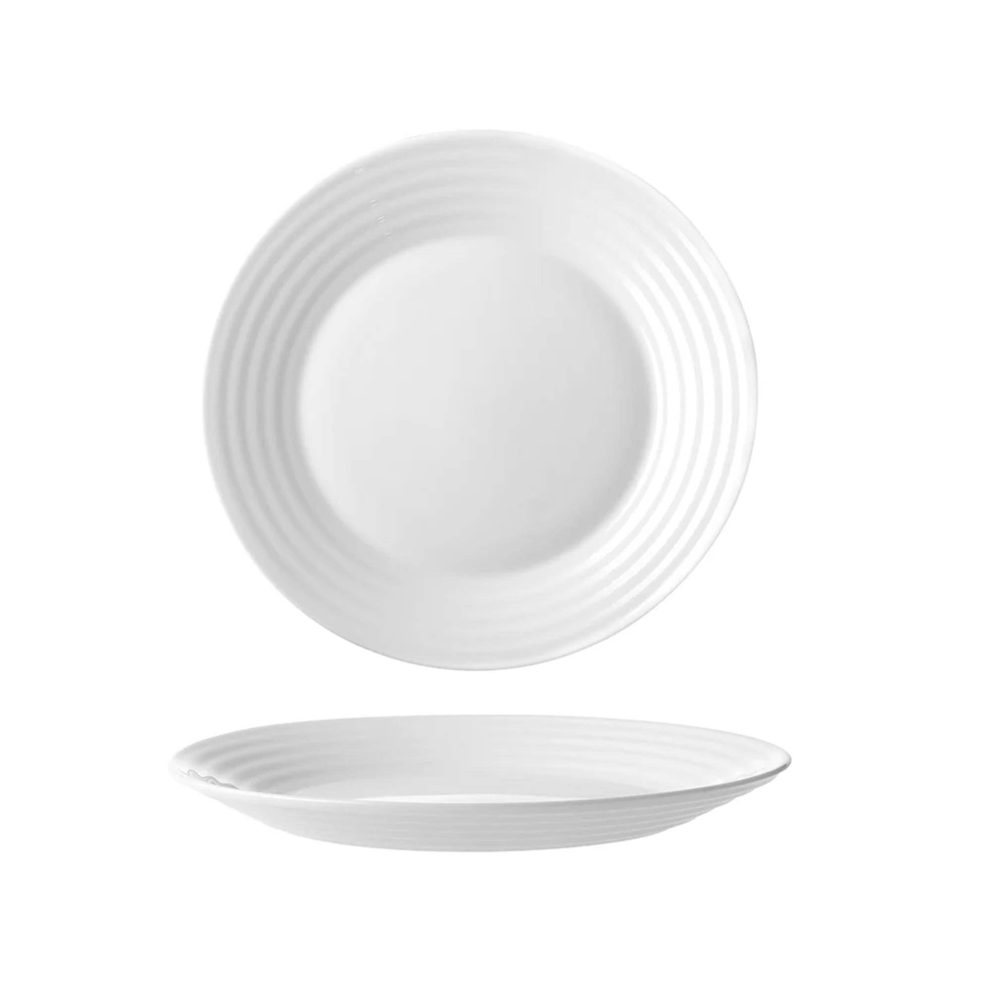 Wiltshire Pearl Ripple 12 Piece Glass Dinner Set - White