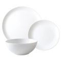 Wiltshire White Coupe 12 Piece Glass Dinner Set - White
