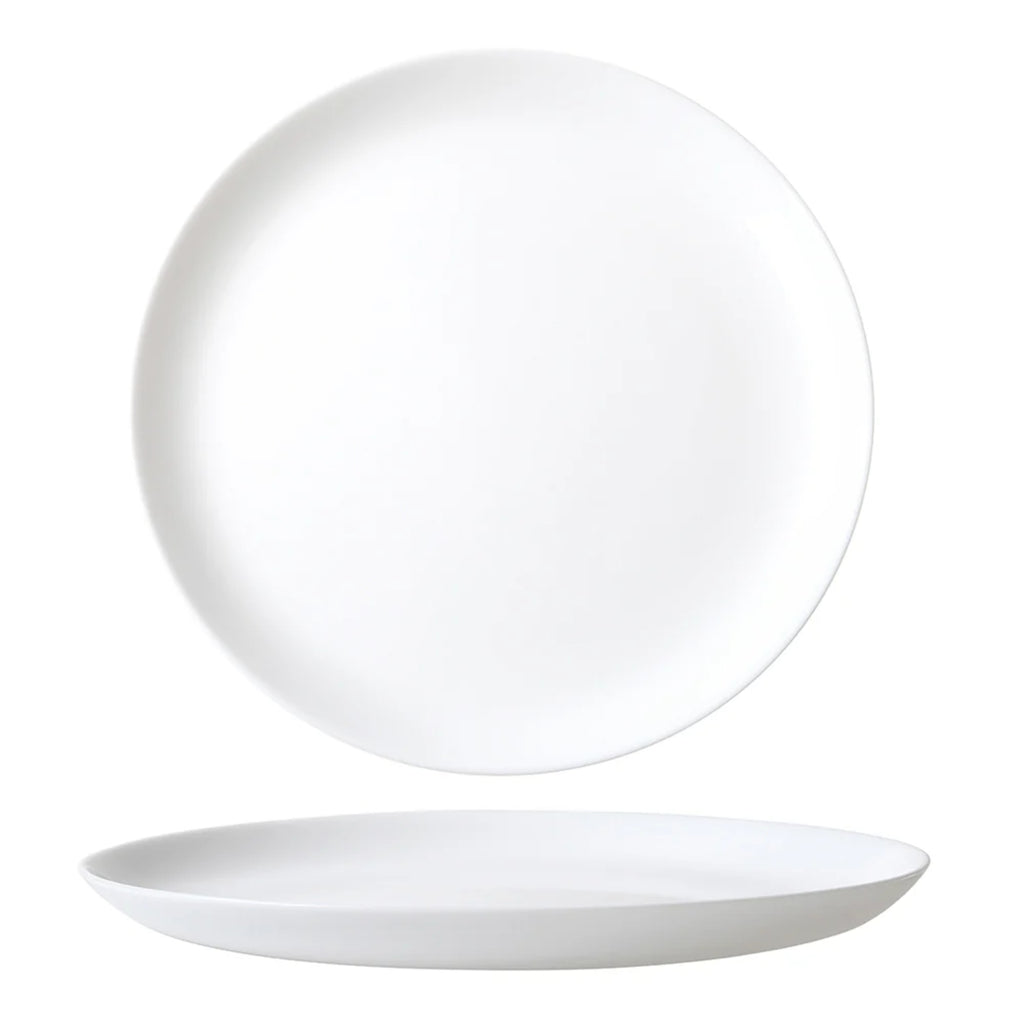 Wiltshire White Coupe 12 Piece Glass Dinner Set - White