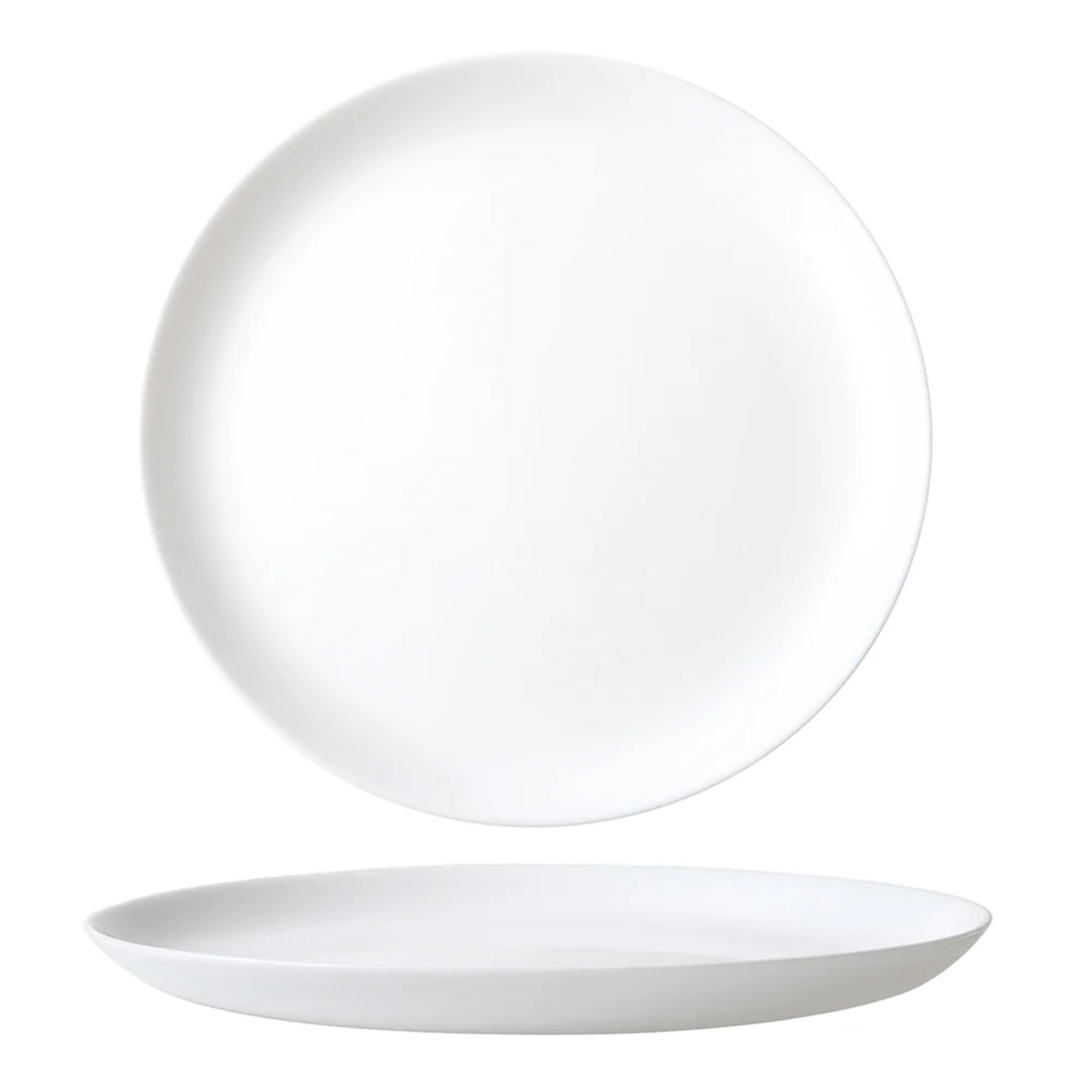 Wiltshire White Coupe 12 Piece Glass Dinner Set - White