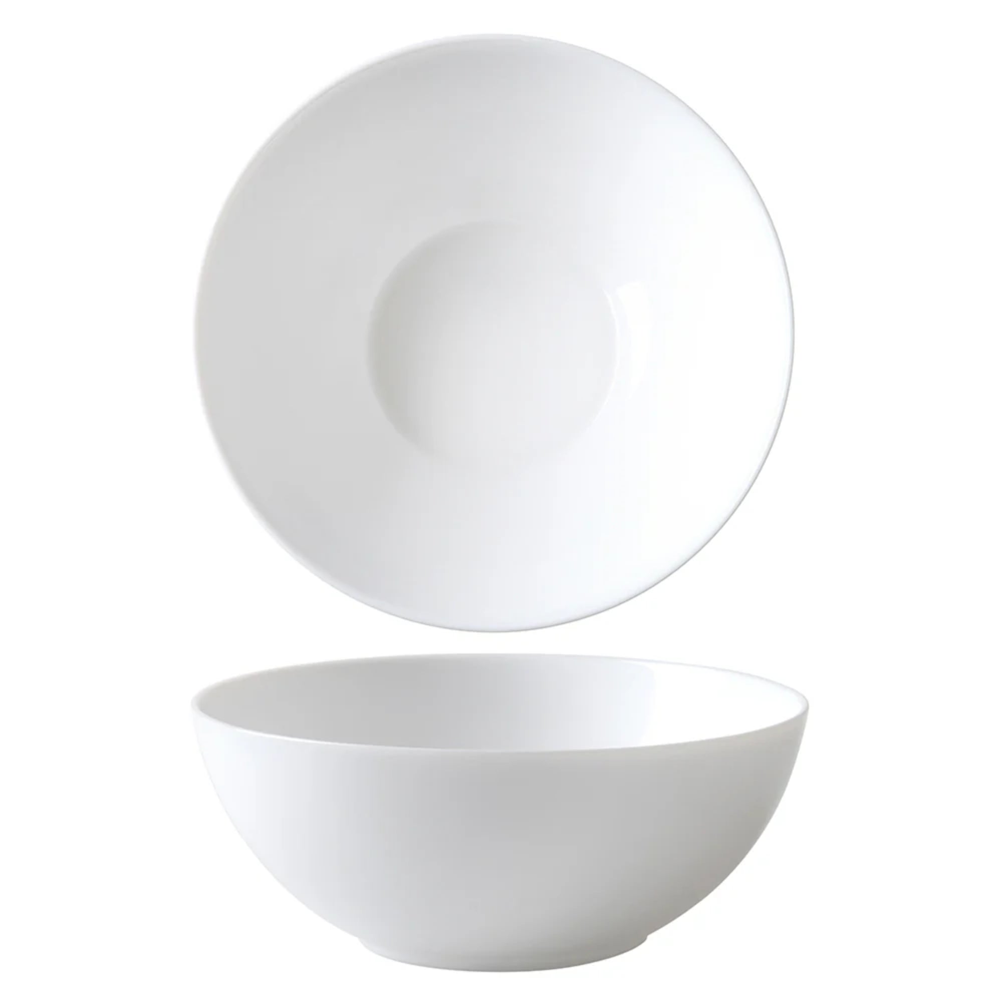 Wiltshire White Coupe 12 Piece Glass Dinner Set - White