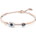 Swarovski Symbolica Bangle  Evil Eye  Blue  Mixed Metal Finish