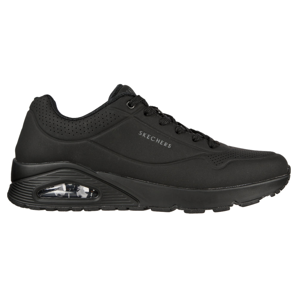 Skechers Men's Uno - Stand On Air Sneakers - Black/Black