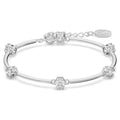 Swarovski Constella Bangle Round cut, White, Rhodium-plated