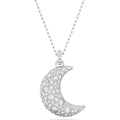 Swarovski Sublima Pendant  Moon  White  Rhodium Plated