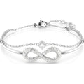 Swarovski Hyperbola Bangle  Infinity  White  Rhodium Plated