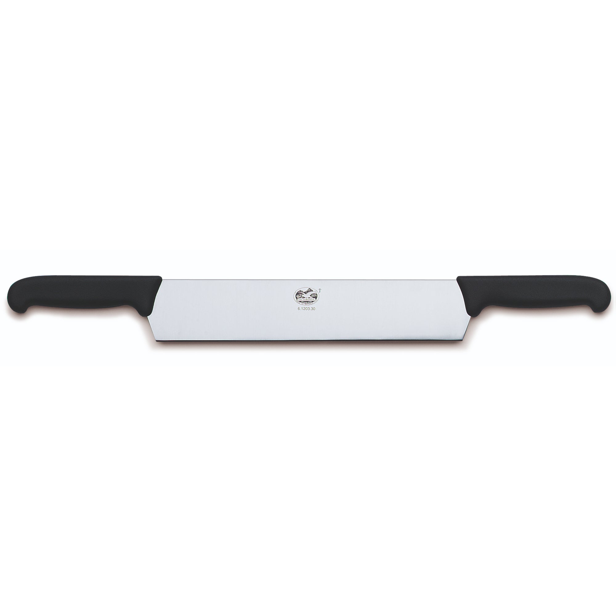 Victorinox Cheese Knife, 2 Handle, 30cm Blade, Fibrox - Black