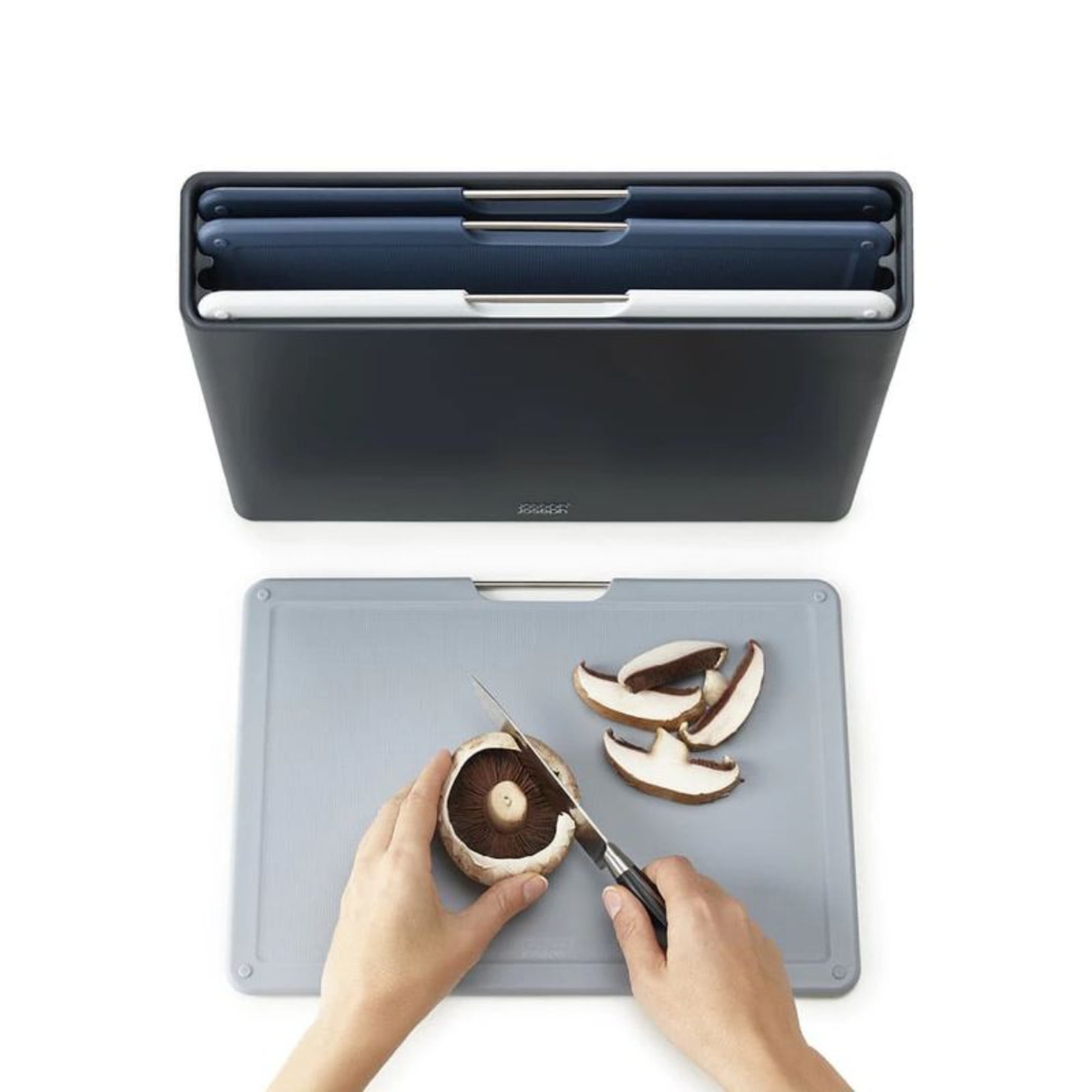 Joseph Joseph  Folio Steel 4 Piece Chopping Board Set Large - Graphite