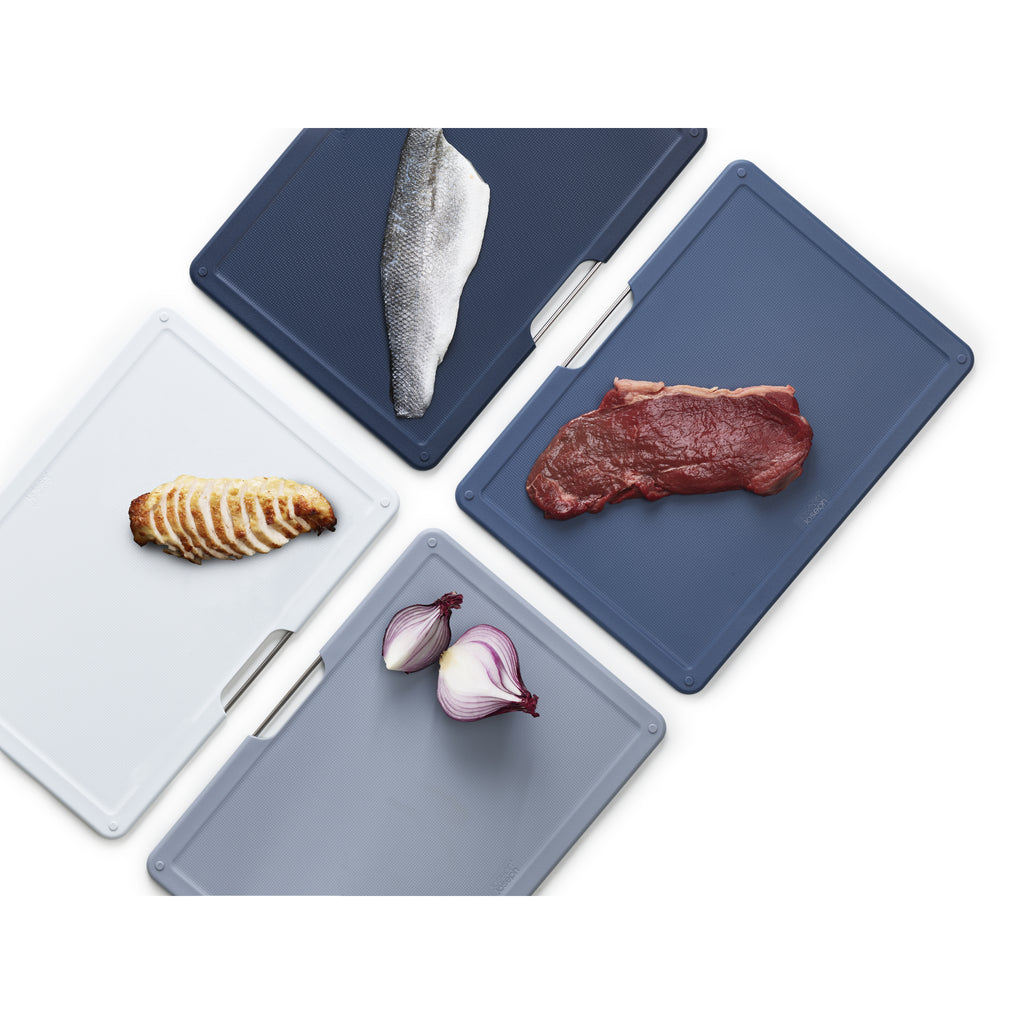 Joseph Joseph  Folio Steel 4 Piece Chopping Board Set Large - Graphite