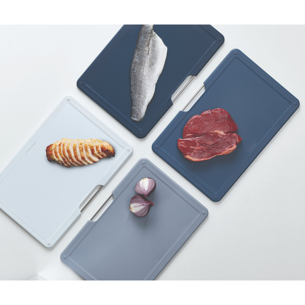 Joseph Joseph  Folio Steel 4 Piece Chopping Board Set Regular - Graphite