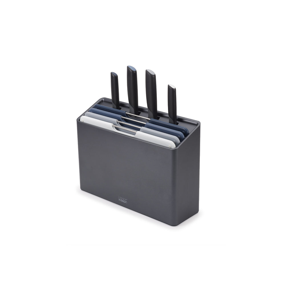 Joseph Joseph Folio Plus 8 Piece Knife & Board Set - Graphite