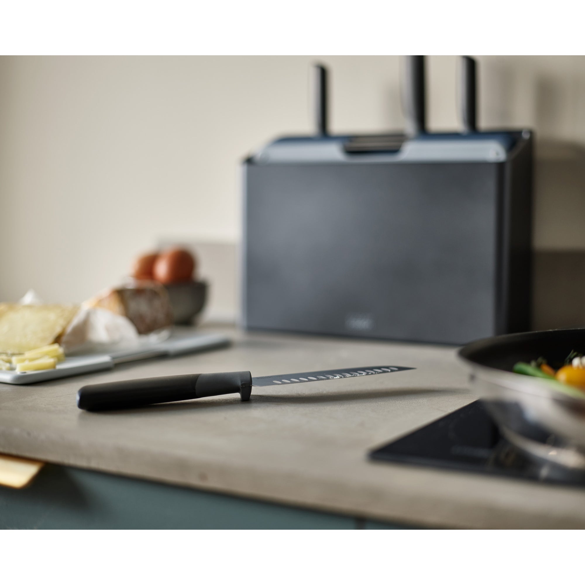 Joseph Joseph Folio Plus 8 Piece Knife & Board Set - Graphite