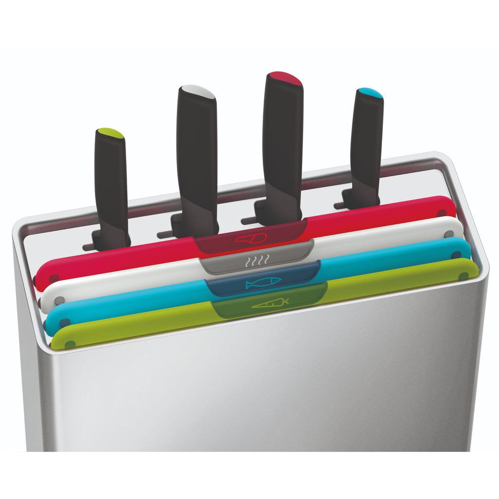Joseph Joseph Folio Icon Plus 8 Piece Knife and Chopping Board Set - Multi