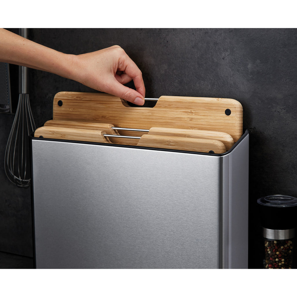 Joseph Joseph Folio Steel 3 Piece Chopping Board - Bamboo