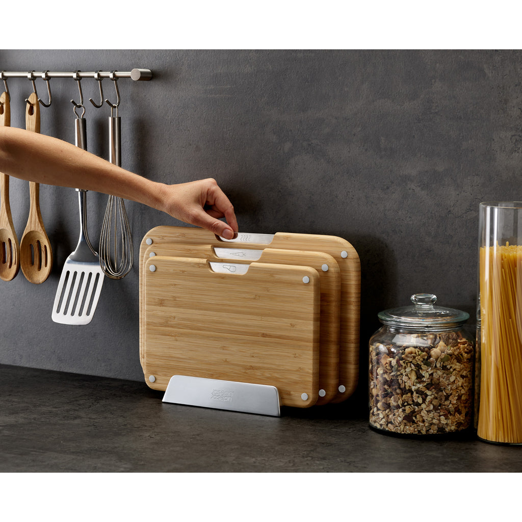 Joseph Joseph Nest 3 Piece Board Set - Bamboo