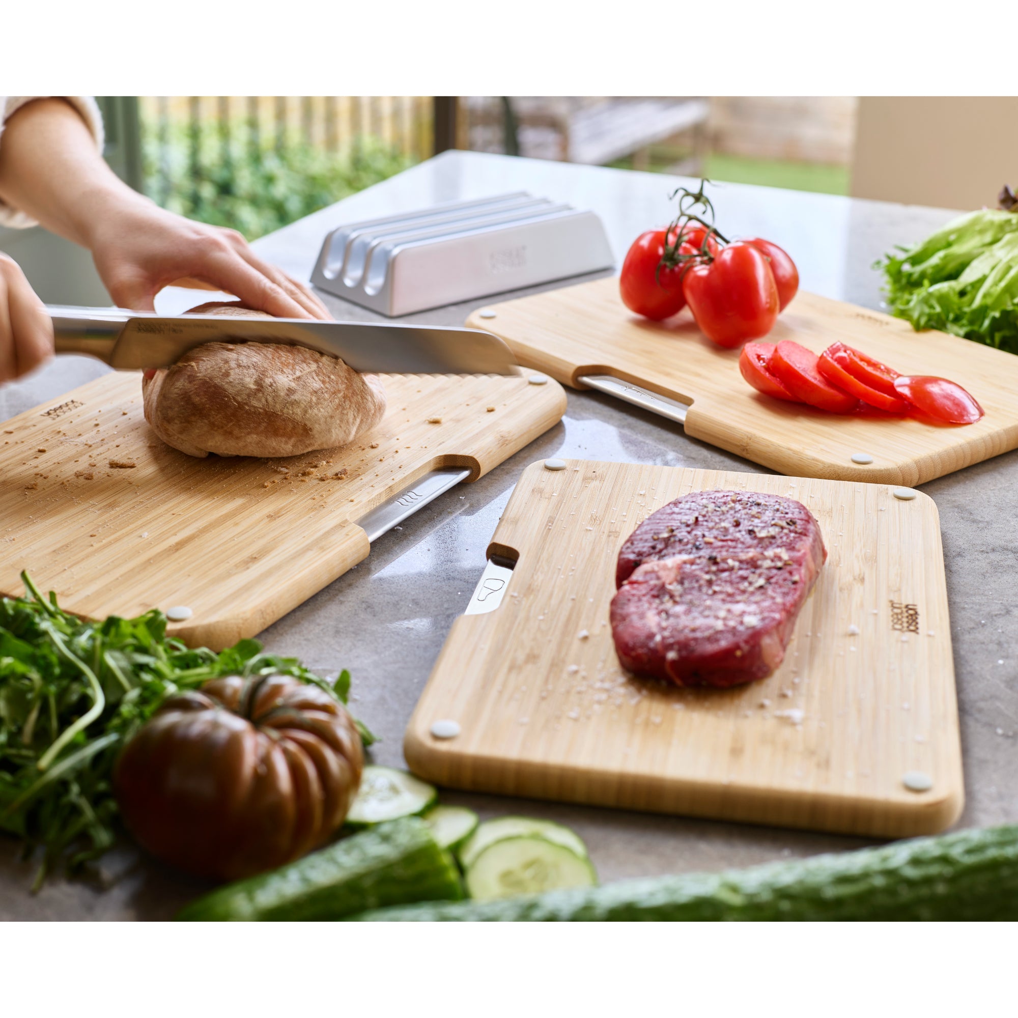 Joseph Joseph Nest 3 Piece Board Set - Bamboo