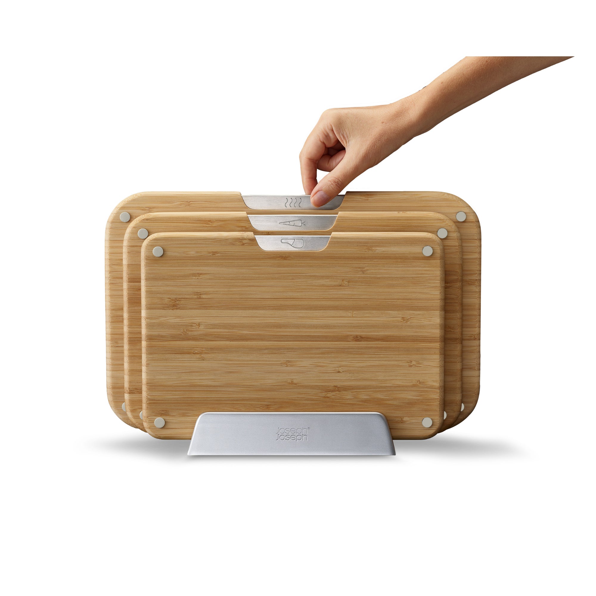 Joseph Joseph Nest 3 Piece Board Set - Bamboo