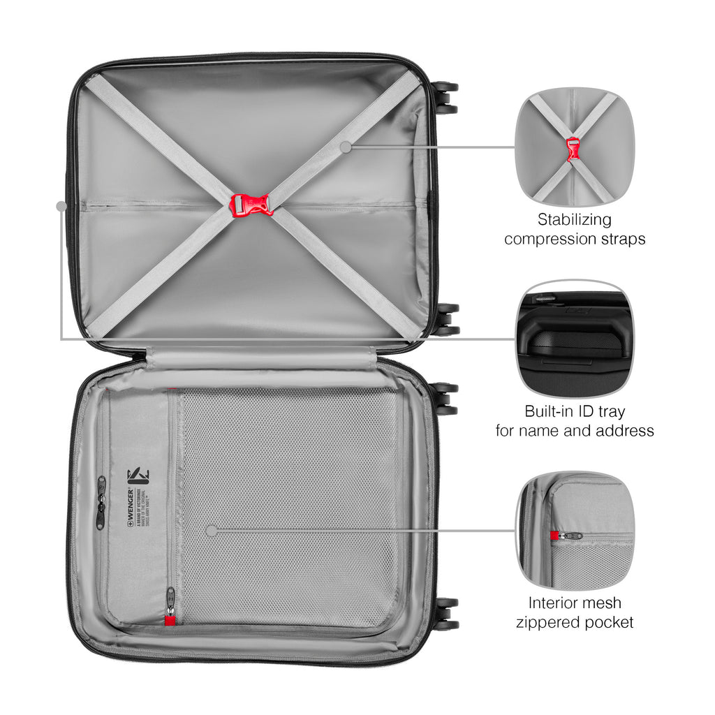 Wenger Prymo Hardside Carry-On -55 x 40 x 20/25 cm - 36/43 Litres