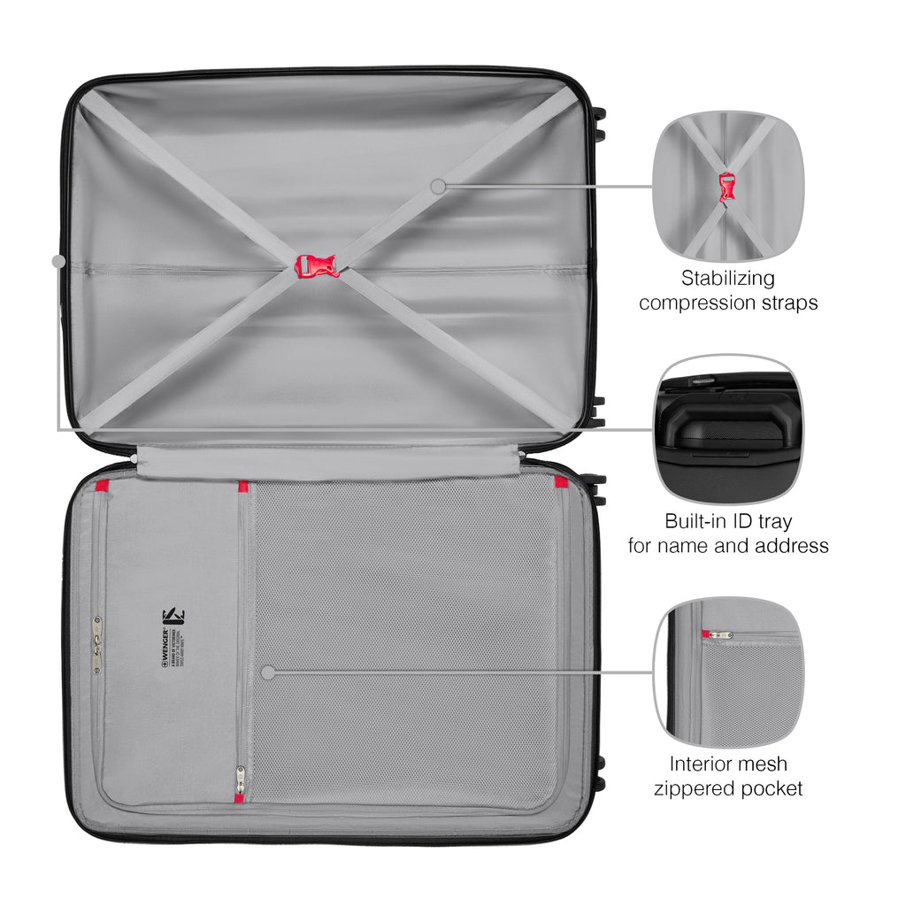 Wenger Prymo Hardside - Large - 76 x 52 x 30/35 cm - 93/107 Litres