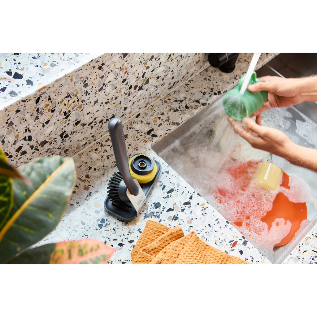 Joseph Joseph SinkTech? Washing Up Brush & Sponge Set with Steel Stand