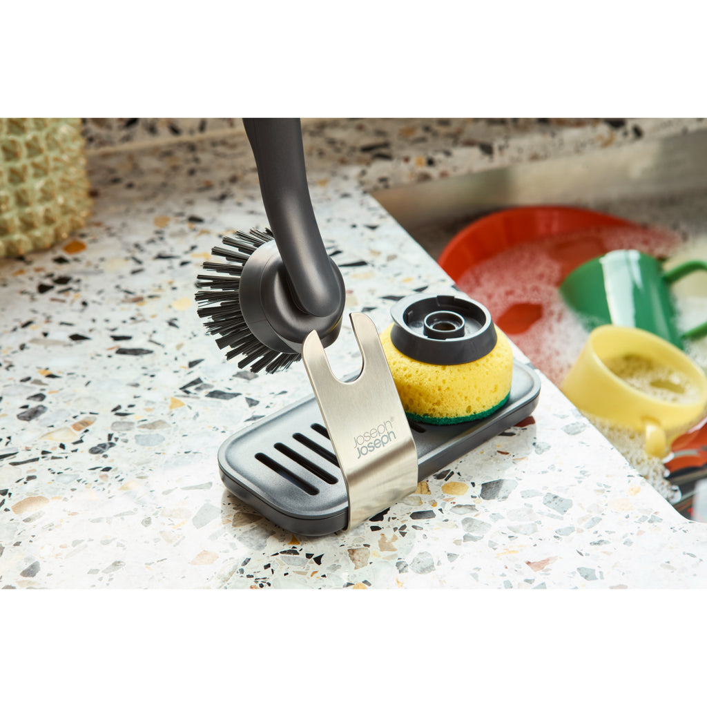 Joseph Joseph SinkTech? Washing Up Brush & Sponge Set with Steel Stand