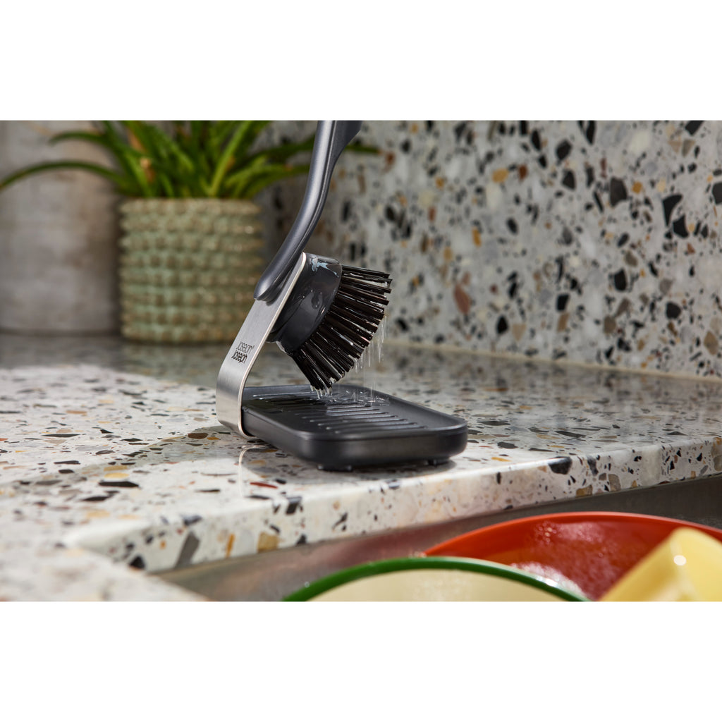 Joseph Joseph SinkTech? Washing Up Brush & Sponge Set with Steel Stand